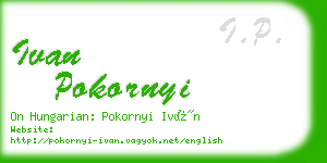 ivan pokornyi business card